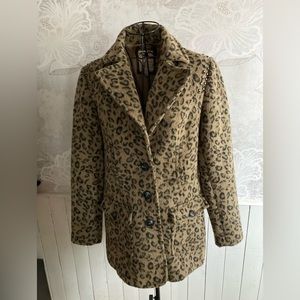 Vintage Guess Cheetah Print Coat